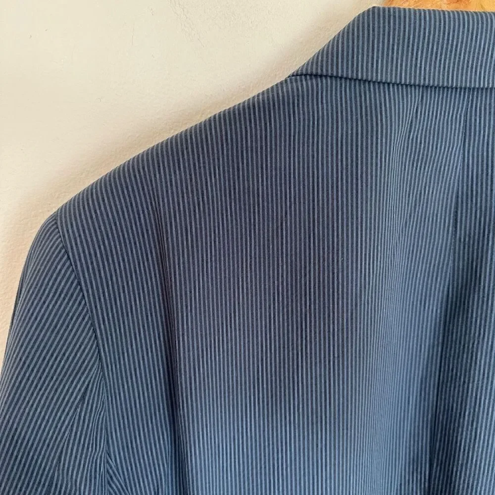 J. Crew Men’s Thompson Micro Stripe Cotton Two Button Single Breasted Blazer Jac